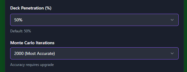 Monte Carlo Simulation Interface